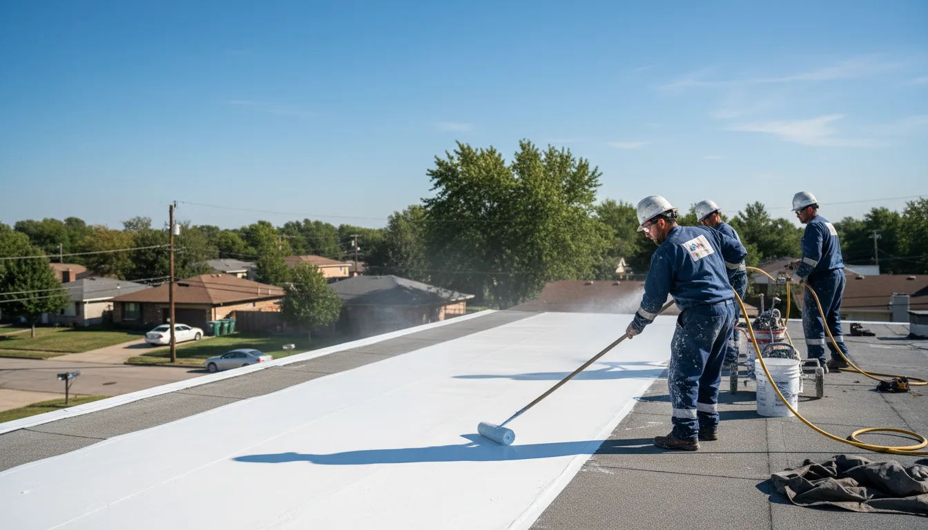 Commercial roof coating in Glade Hill, VA near me